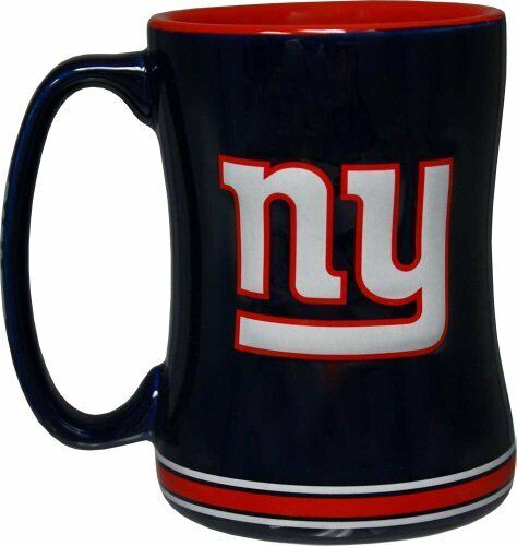 Boelter Brands NFL New York Giants Sculpted Relief Coffee Mugs