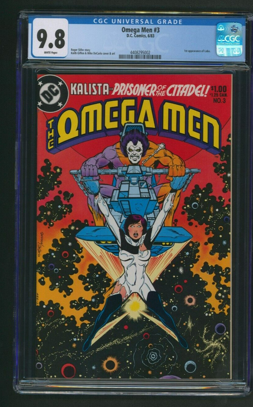 Omega Men #3 CGC 9.8 WP 1st Appearance of Lobo DC Comics 1983 New Slab
