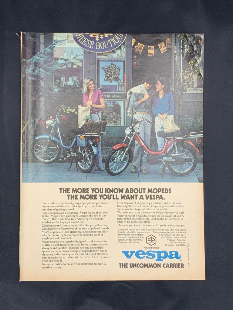 Magazine Ad - 1980 - Vespa Moped