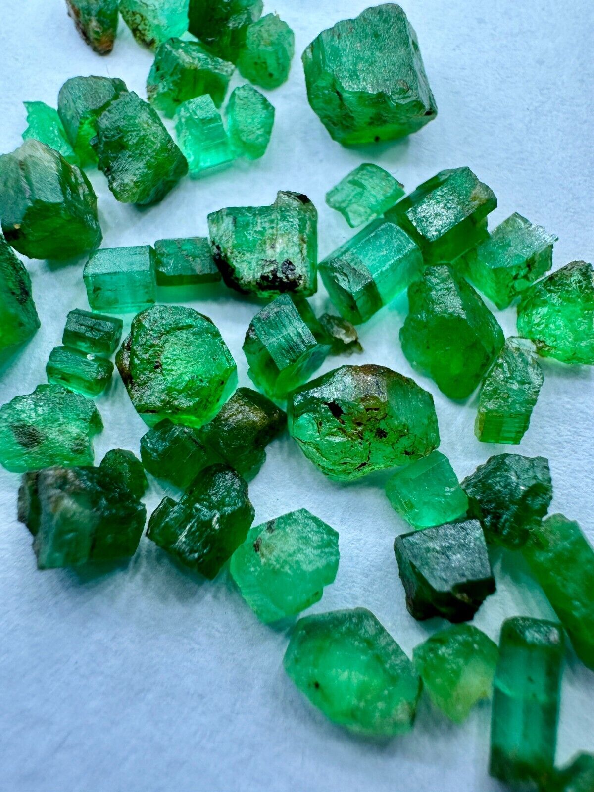 20 CT Amazing Top Quality Top Green  Emeralds  Lot From Panjshir AFG.