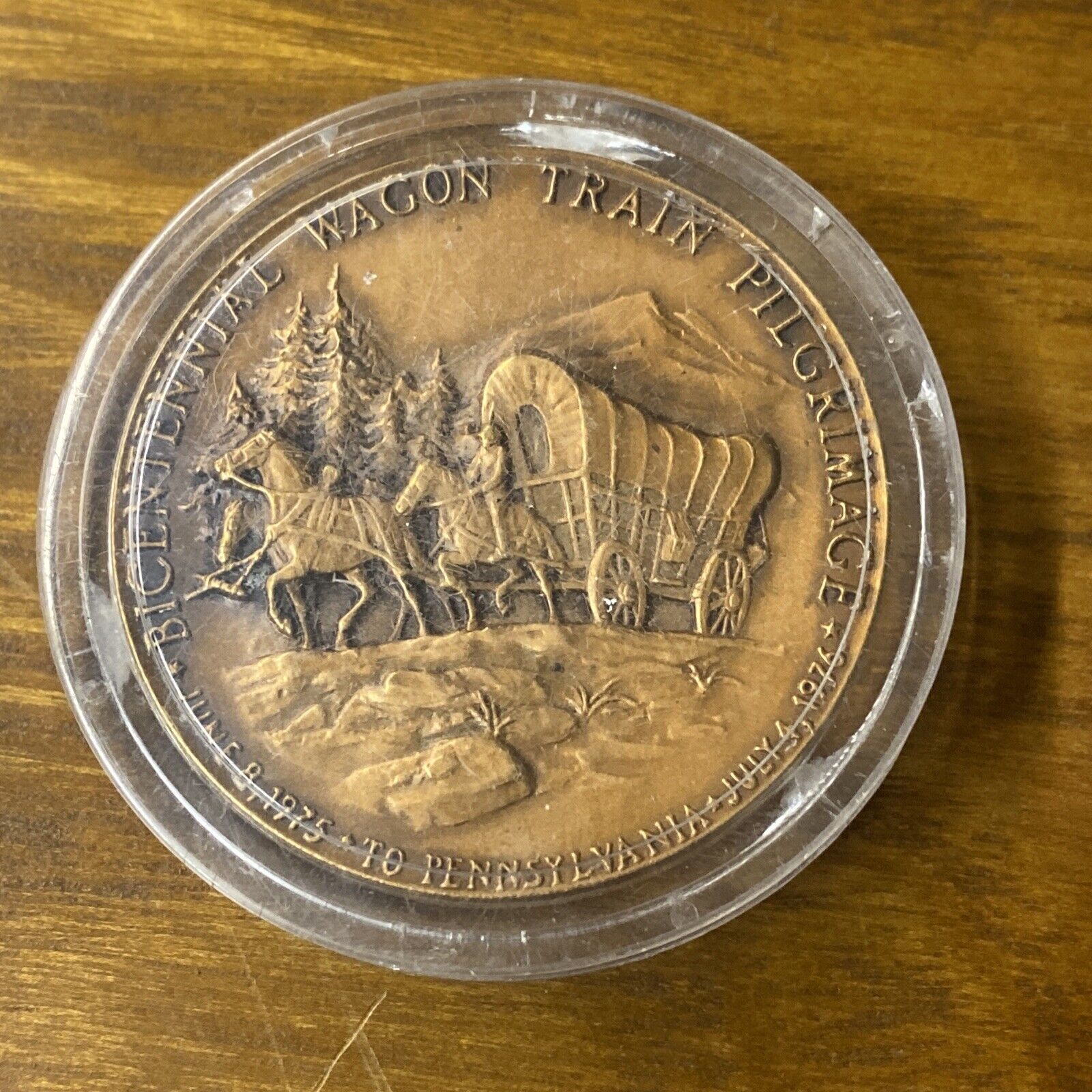 Vintage North American Trail Ride Conference Bicentennial Wagon Train PA Token