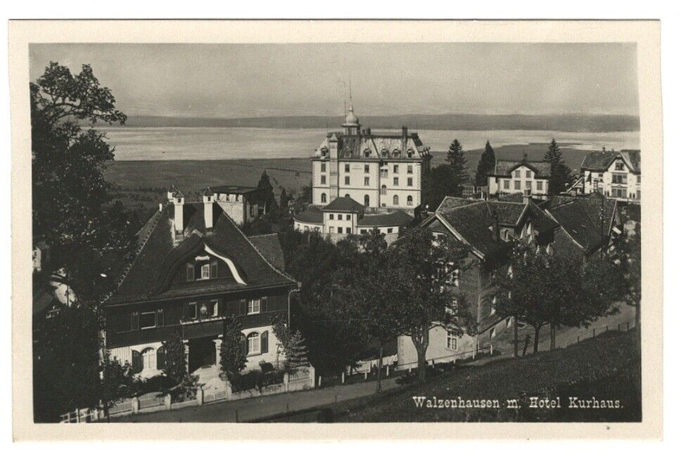 Kurhaus Hotel Chrome Postcard in Walzenhausen Switzerland