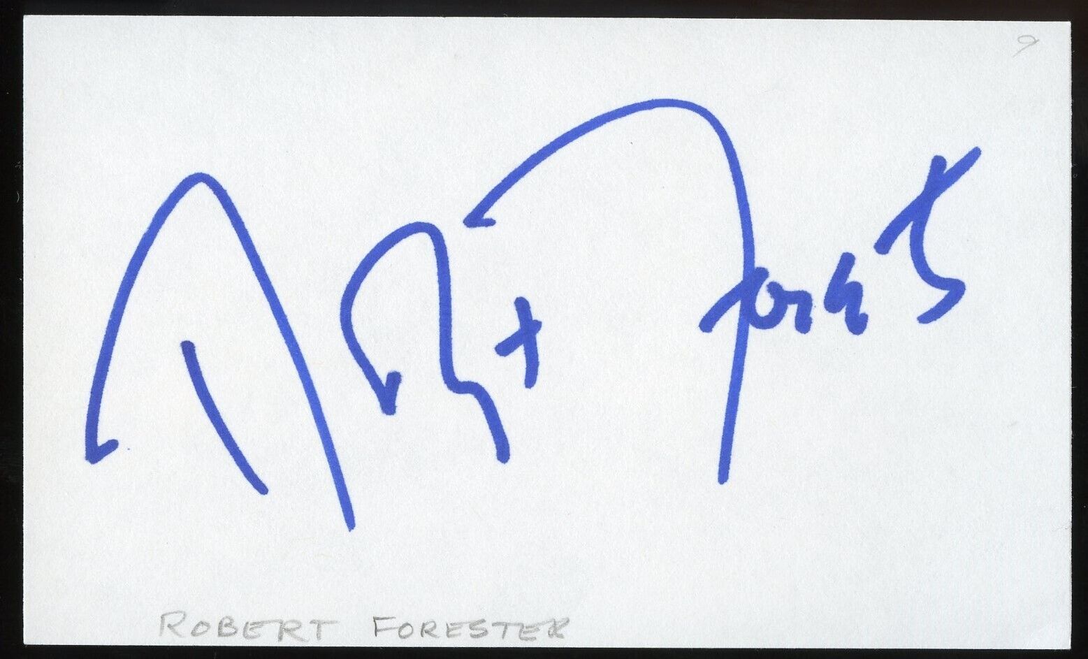 Robert Forster d2019 signed autograph 3x5 Cut American Actor in in Medium Cool