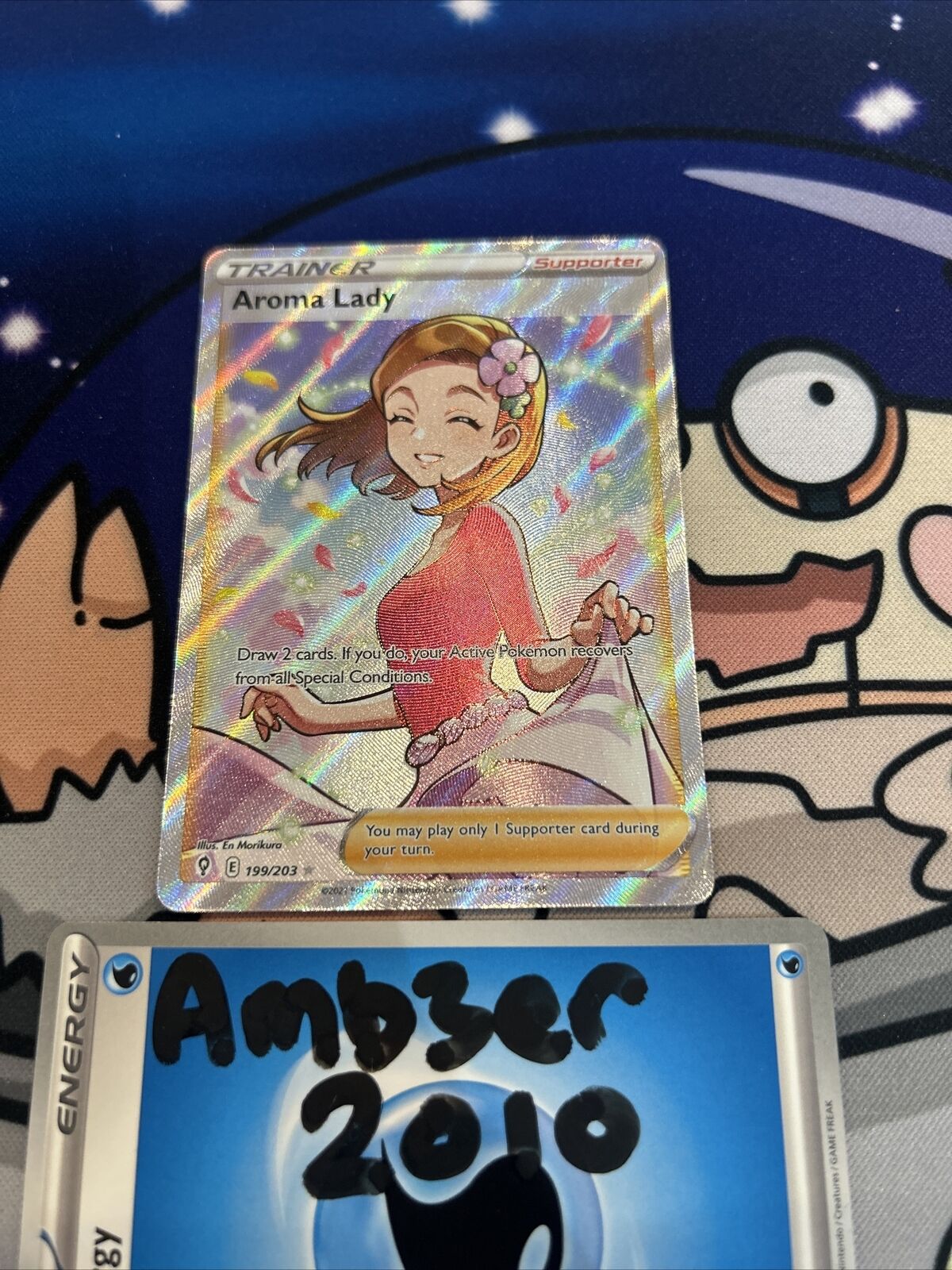 Pokémon TCG - Aroma Lady - 199/203 - Evolving Skies - Full Art Trainer