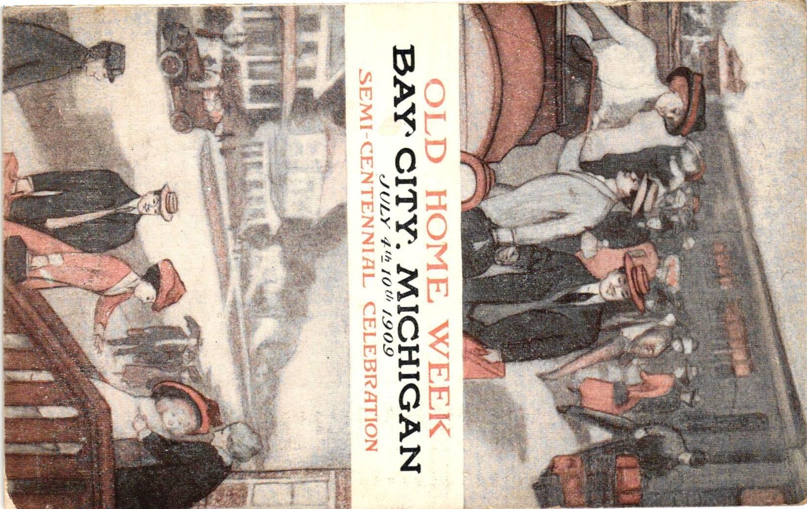Vintage Postcard- . BAY CITY MI. Posted 1930