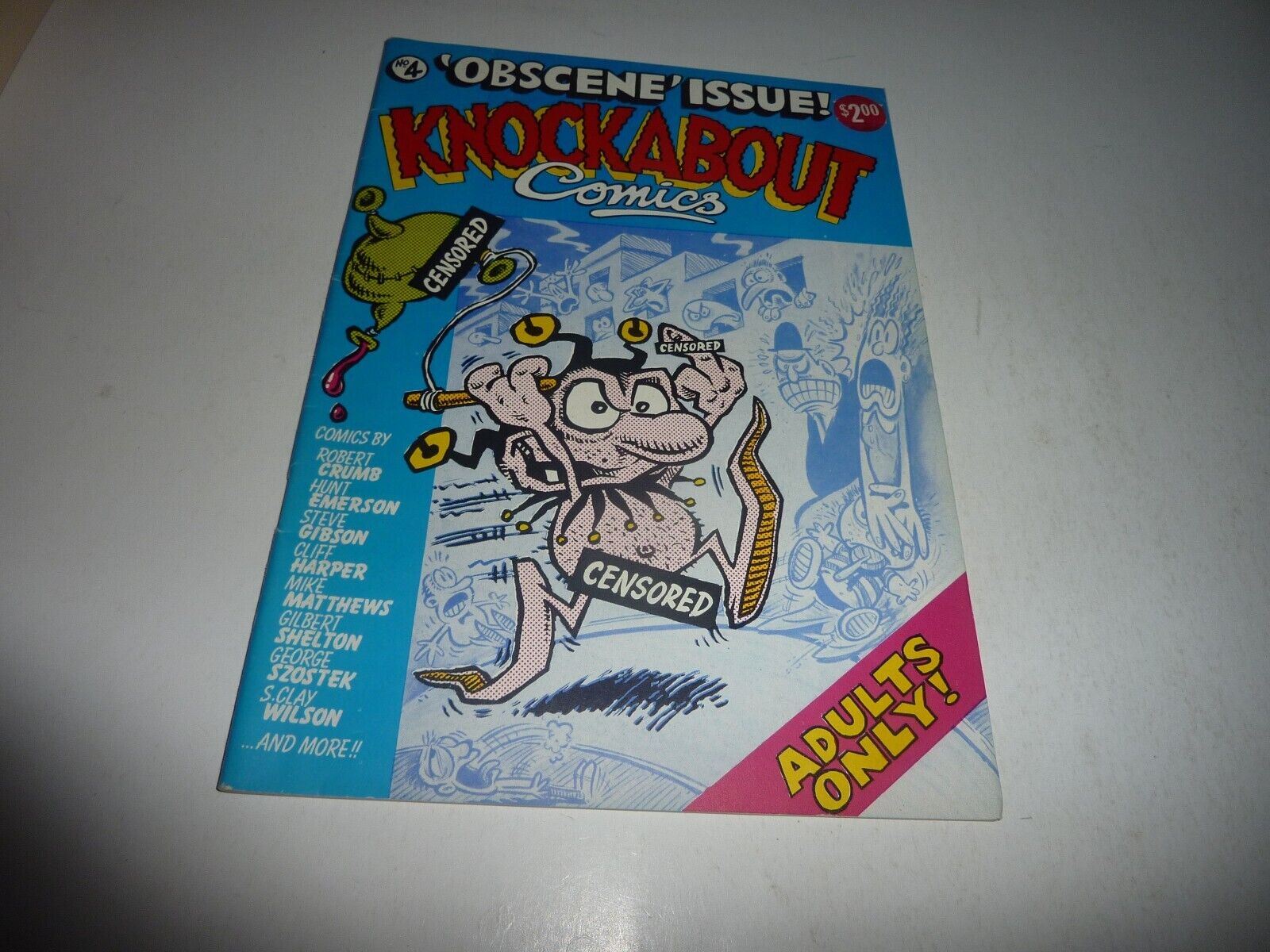 KNOCKABOUT COMICS #4 Knockabout 1982 UK Comics Robert Crumb Underground FN+ 6.5