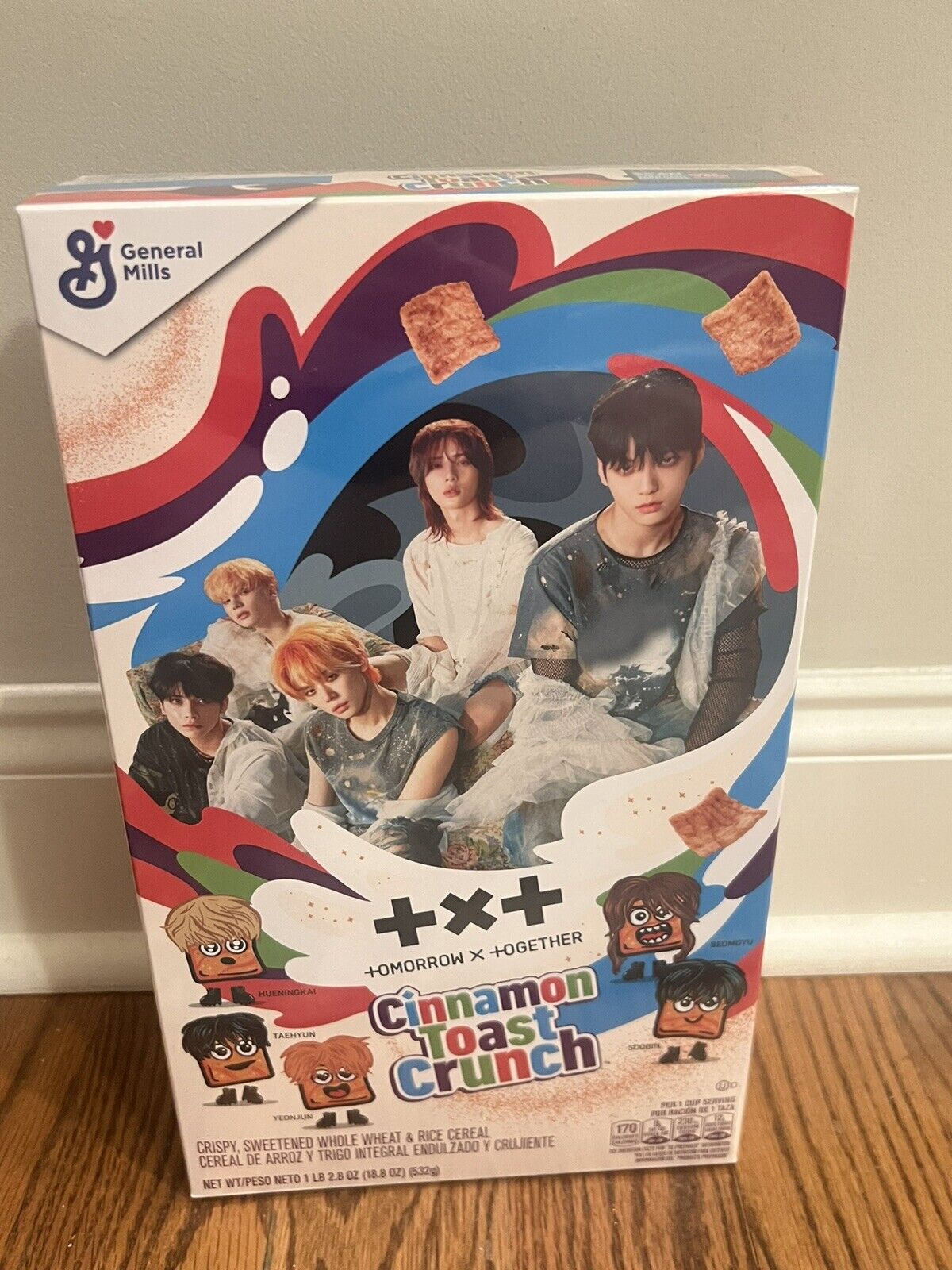 TXT K-Pop Cinnamon Toast Crunch Collectible Cereal Photo Cards Walmart Exclusive