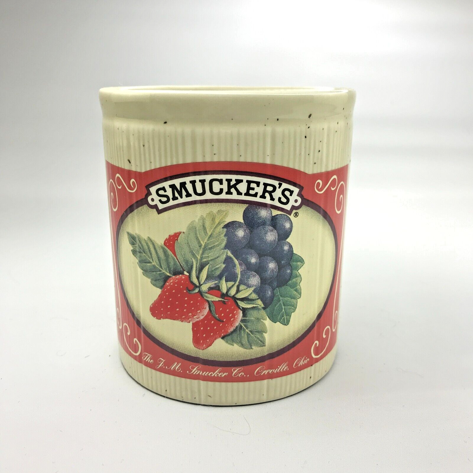 Vintage J. M. Smuckers Jam Jar Crock #31882 Promotional
