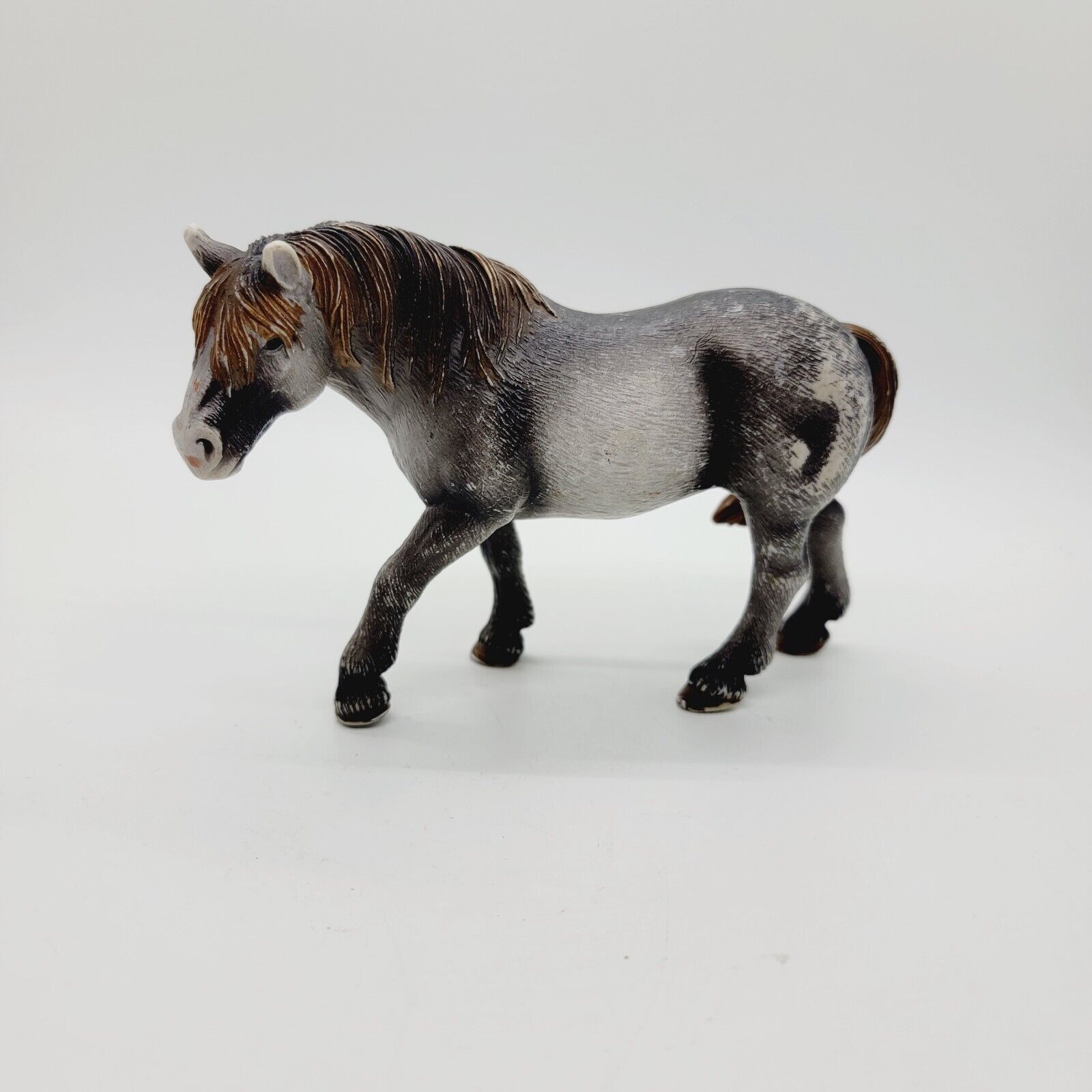 Schleich Horse PERCHERON MARE Gray Figure 2007 Retired 13626 Grey