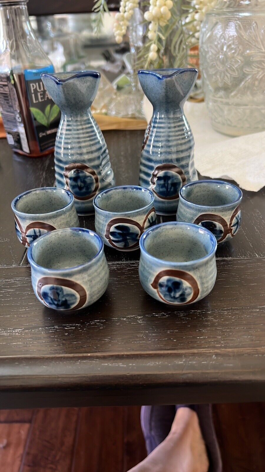 Vintage Antique Japanese Sake Set