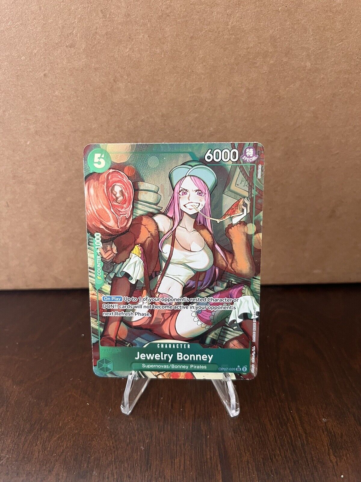 One Piece Card Game Single Jewelry Bonney Alternate Art OP07-026 NM/M
