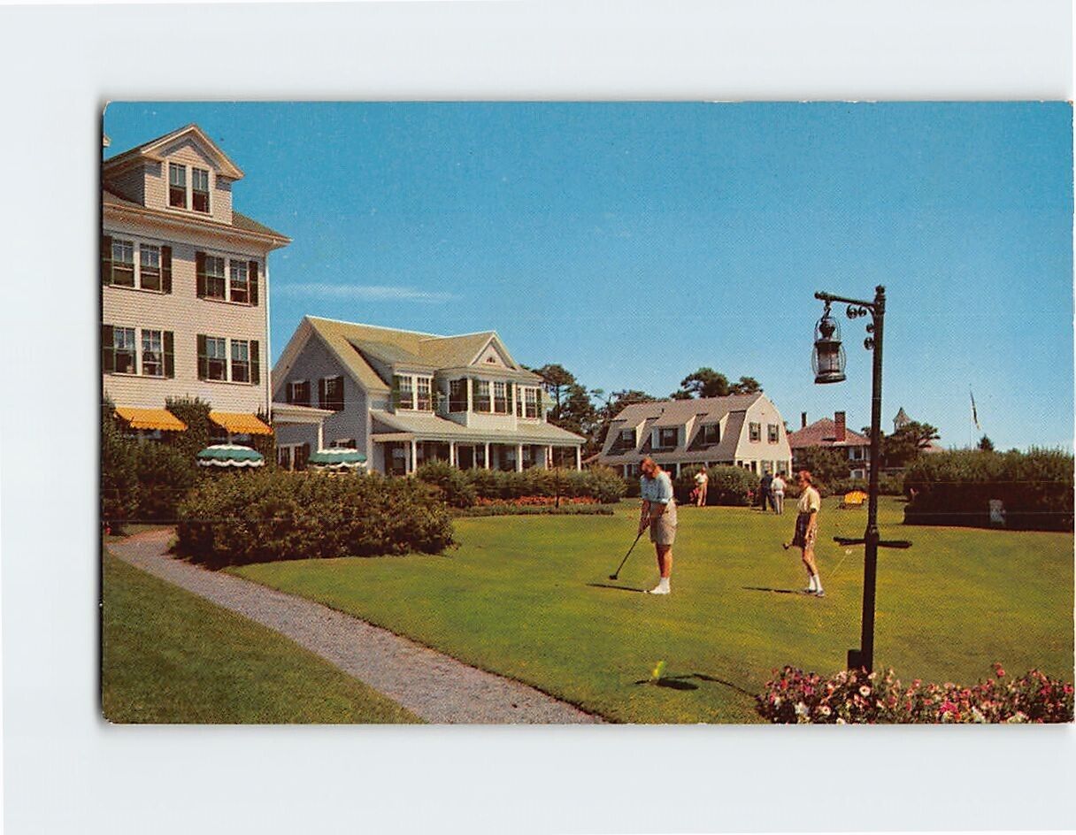 Postcard A View Of The Putting Green, The Belmont, West Harwich, Massachusetts
