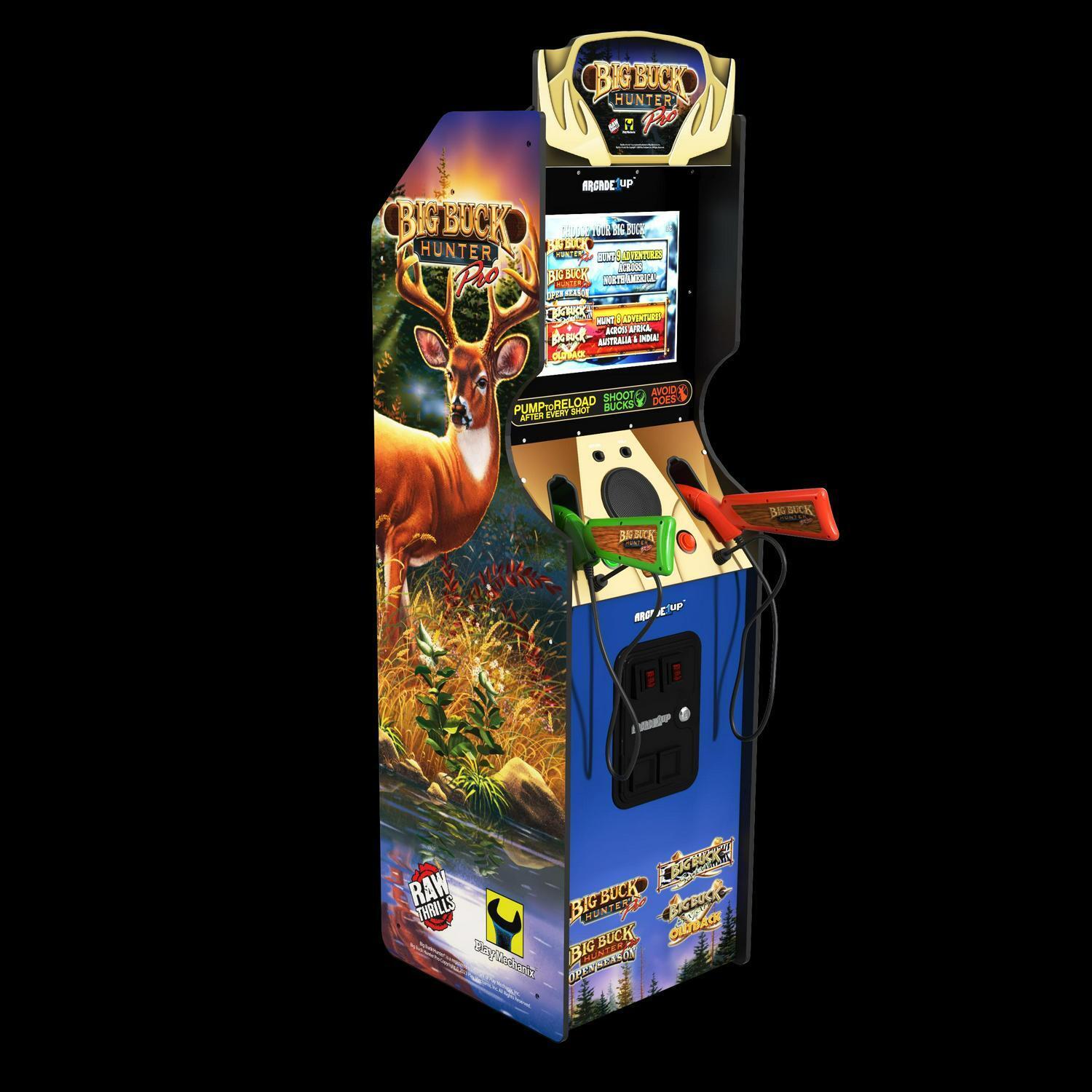 Arcade1Up Big Buck Hunter Pro Deluxe Arcade Machine, built for your home, 4 and