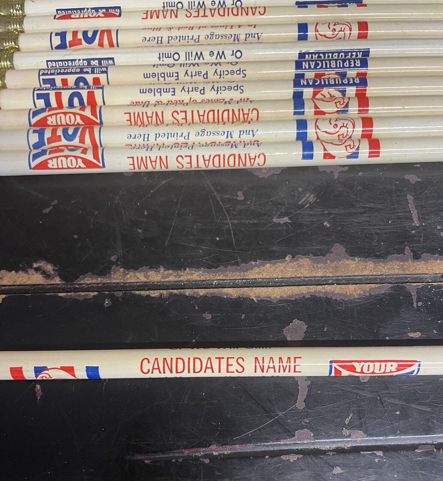Vintage NOS VOTE Republican Salesman Sample Pencil 20 Available Sold By Piece