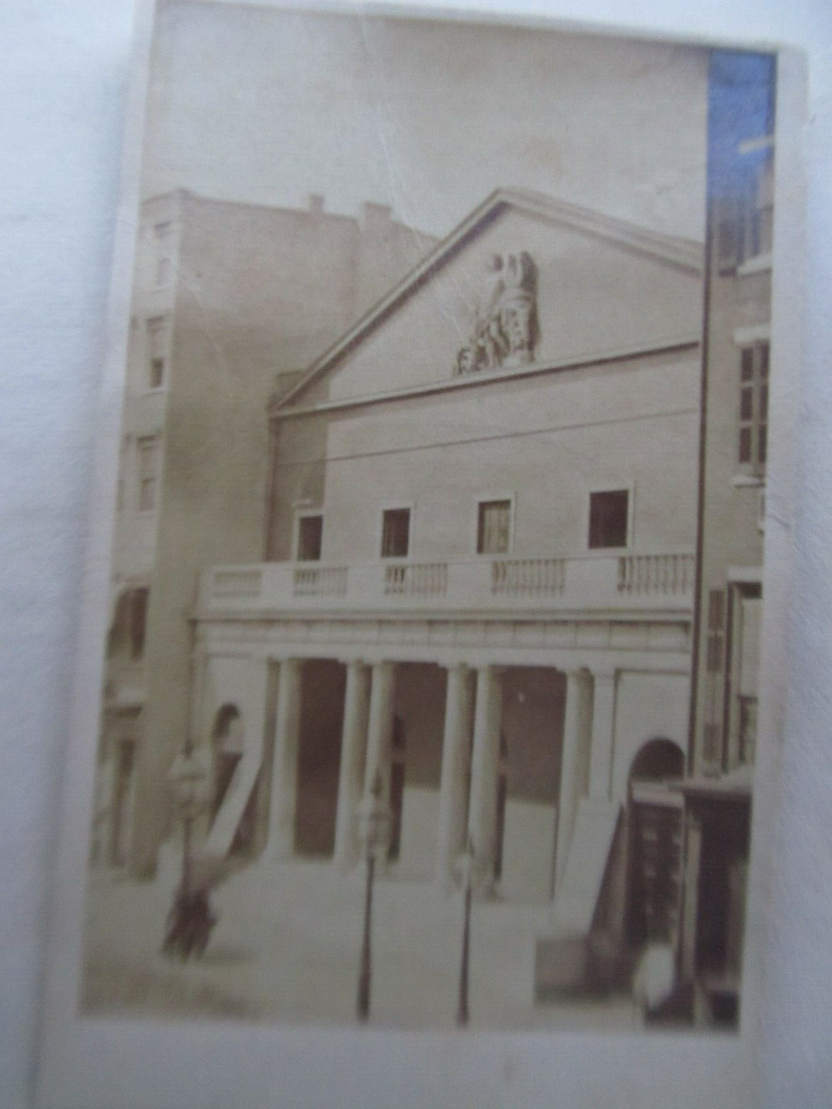 Rare Civil War C de V OUTSIDE PHOTO of Early Theatre, Philadelphia PA