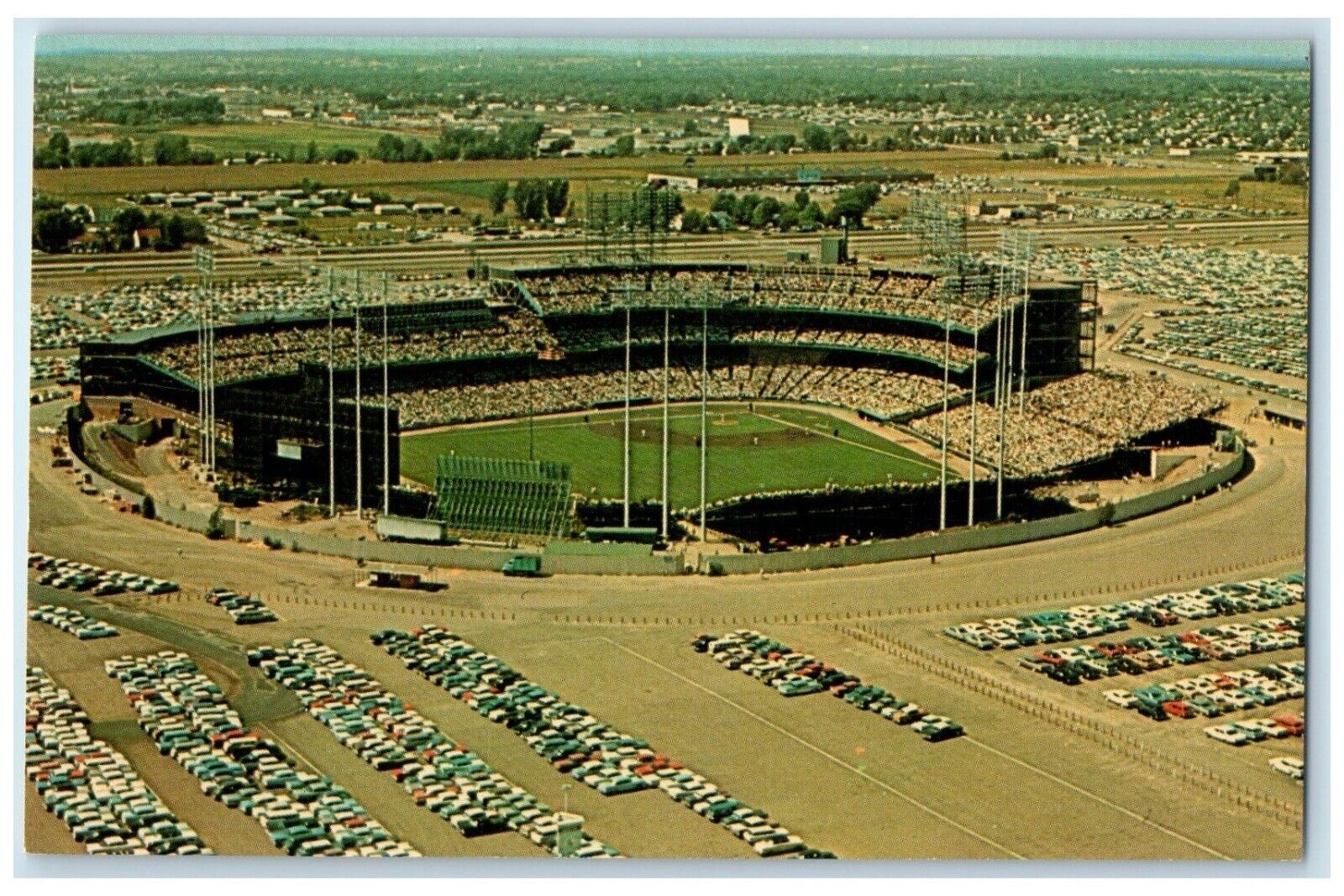 c1960 Metropolitan Stadium Home Minnesota Twins Vikings Yankees Vintage Postcard