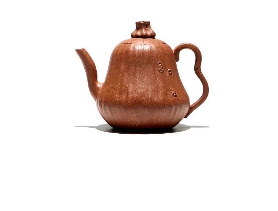 120cc chinese Yixing Handmade Zisha teapot Jiangpo Ni pumpkin hu Gongfu Tea Pot