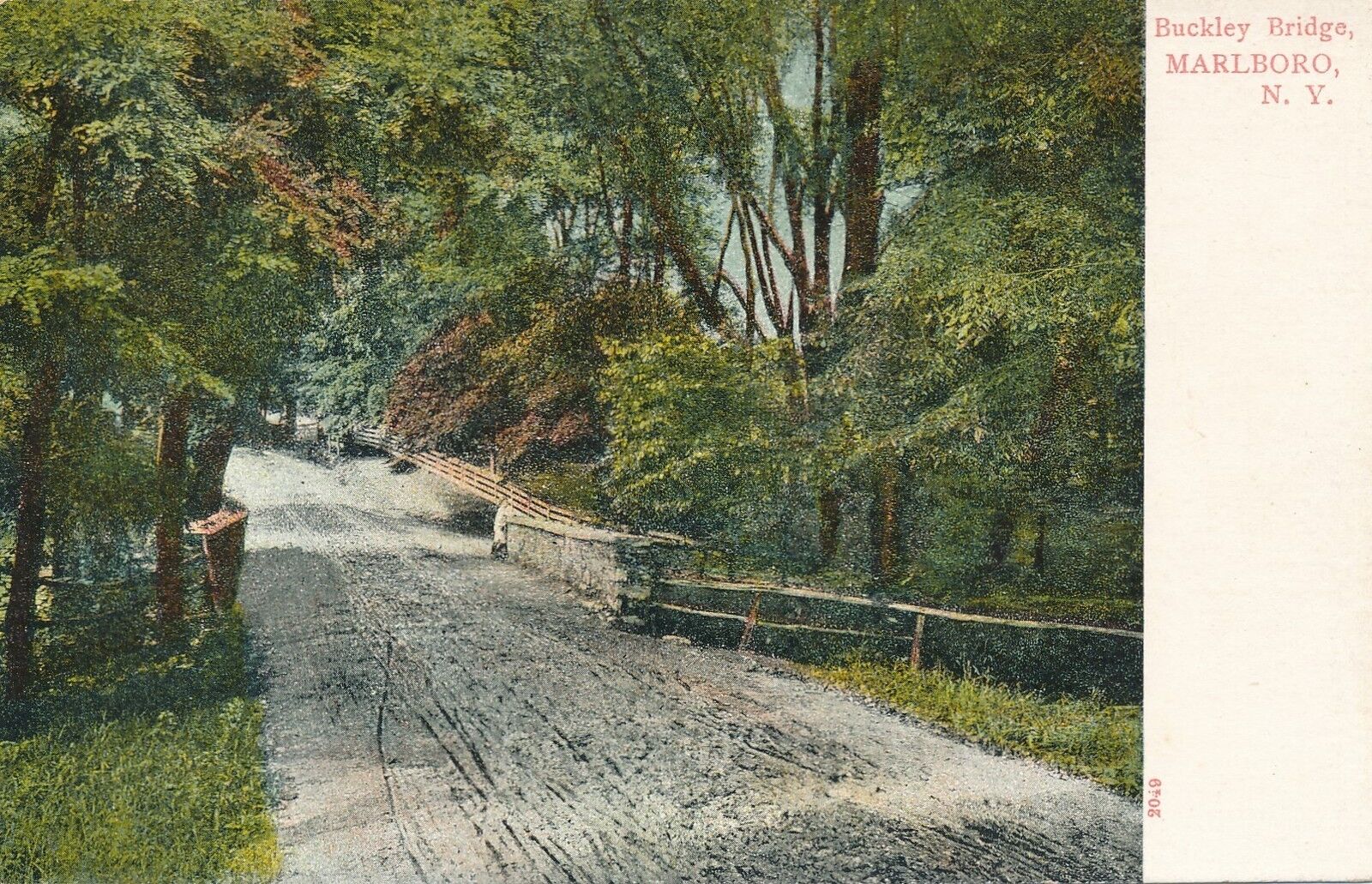 MARLBORO NY – Buckley Bridge – udb (pre 1908)