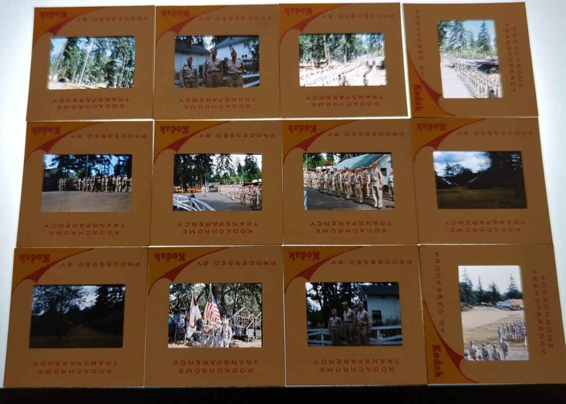 Vintage 35mm Slides Lot ~ US ARMY CEREMONY ~ Lot of 12 ~ Kodak Kodachrome