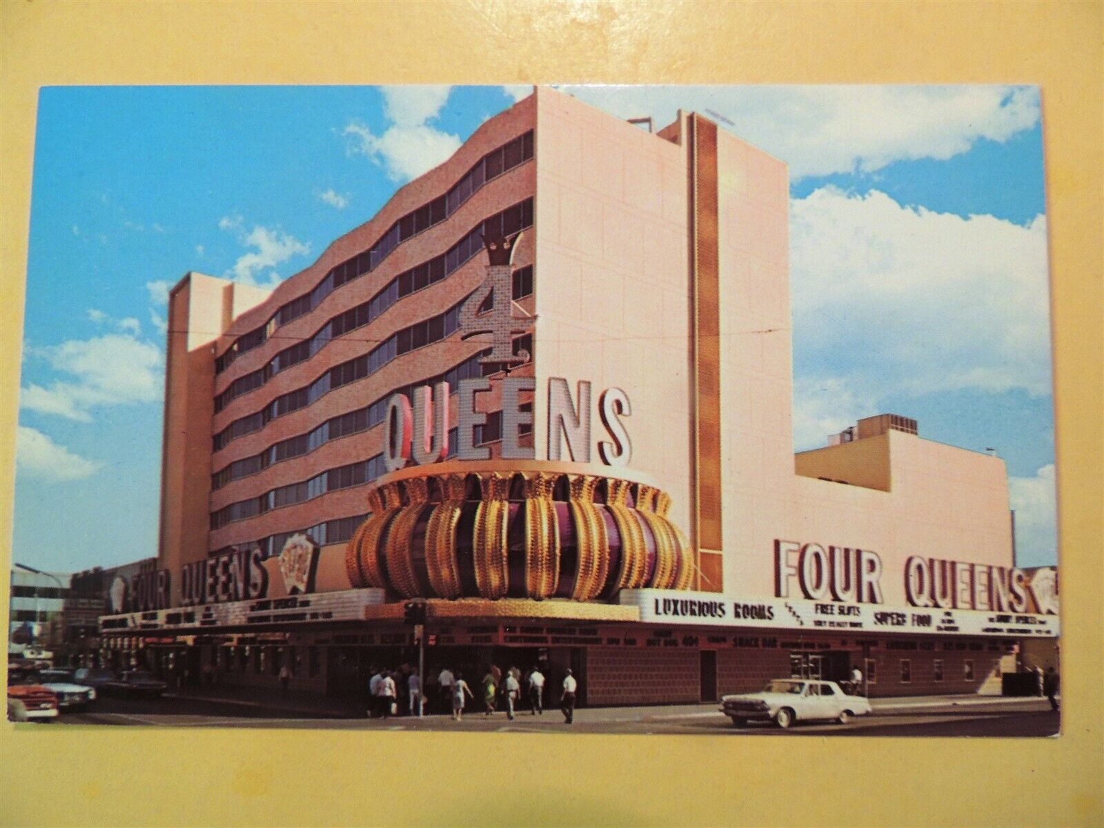 Four Queens Casino Hotel Las Vegas Nevada vintage postcard 