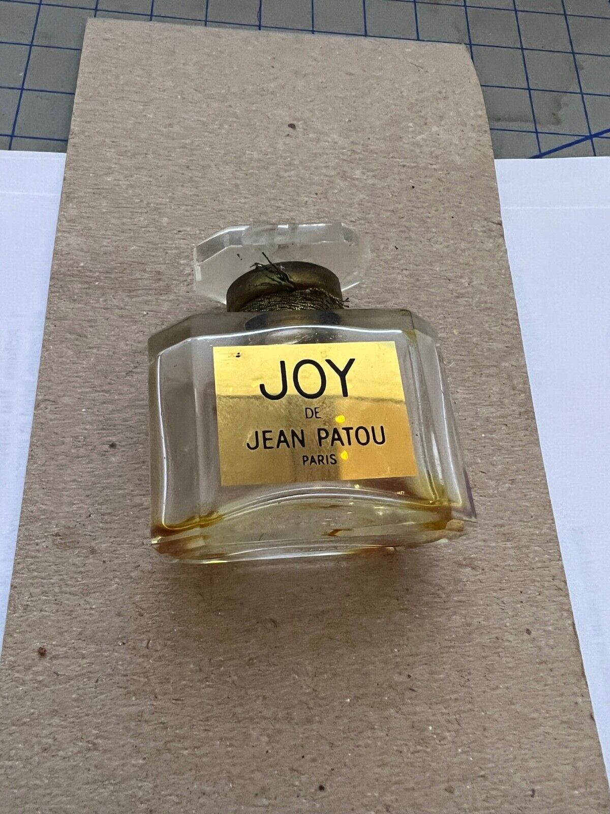 Joy by Jean Patou  Bottle 1/2 oz EMPTY Crystal Perfume