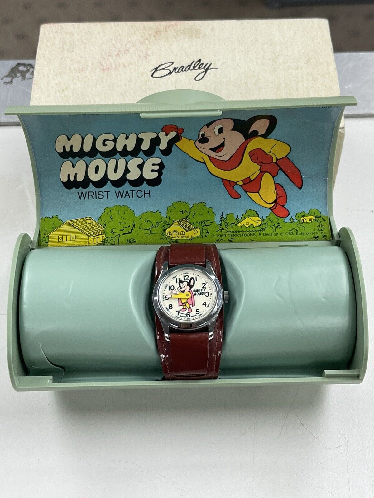 VINTAGE BRADLEY MIGHTY MOUSE WRIST WATCH