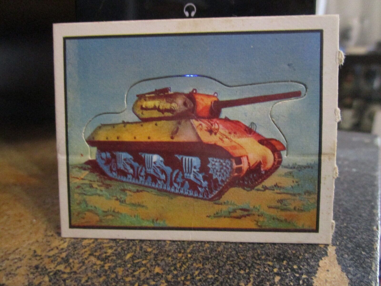 1950 Topps Freedom\'s War M-10A1 Gun Motor Carriage Tank Card #98-Die Cut-XMT