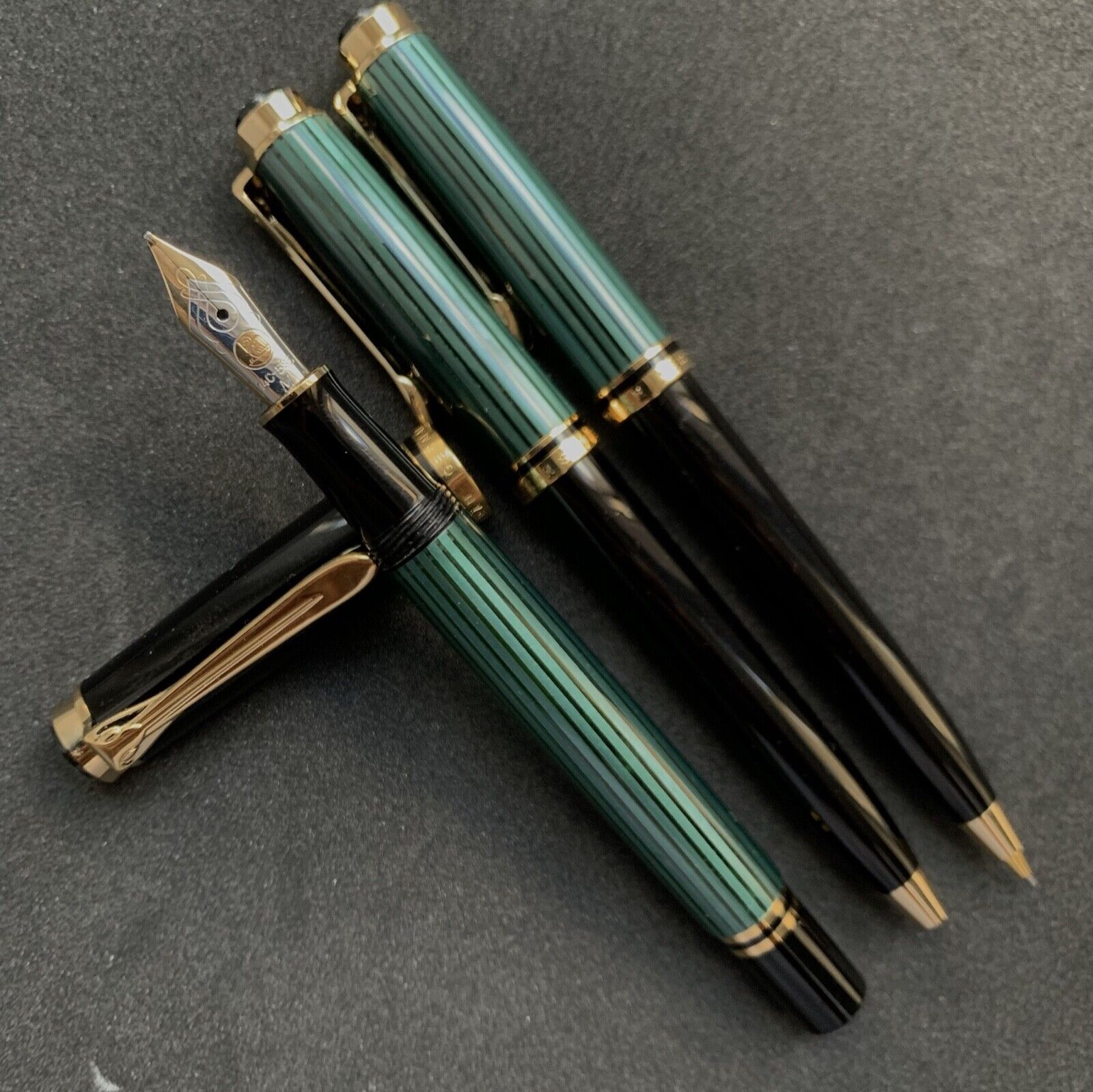 Pelikan M300 D300 K300 Green SET (Fountain Pen + Pencil + Ballpoint)