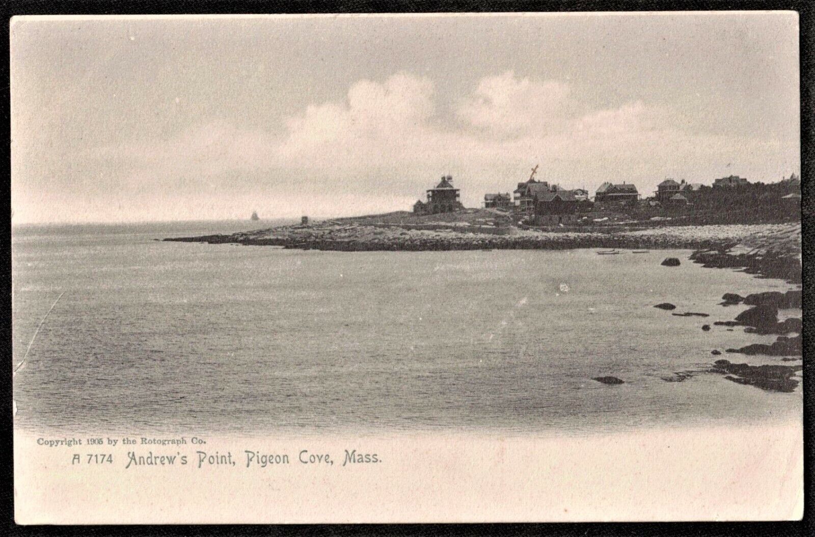 Antique Vintage Postcard Andrew\'s Point, Pigeon Cove, Mass. 