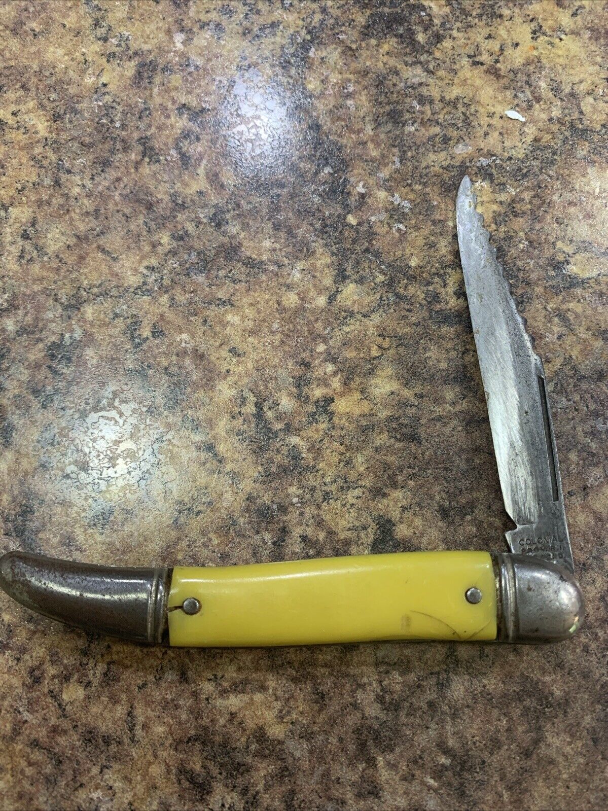 Vintage Single Folding Blade Colonial FISH-KNIFE Pocket Filet Knife