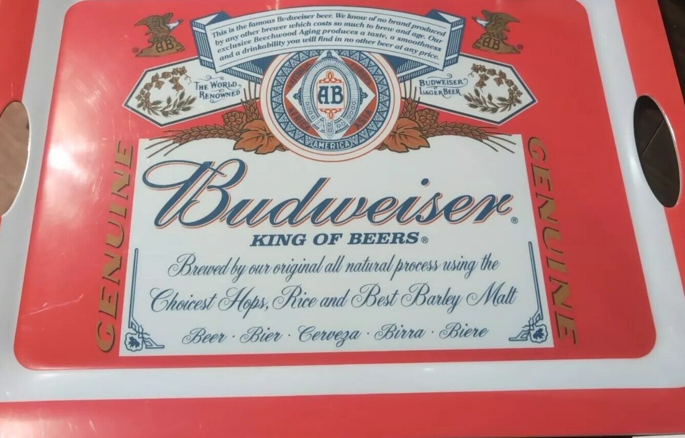 Rare Budweiser Plastic Tray 