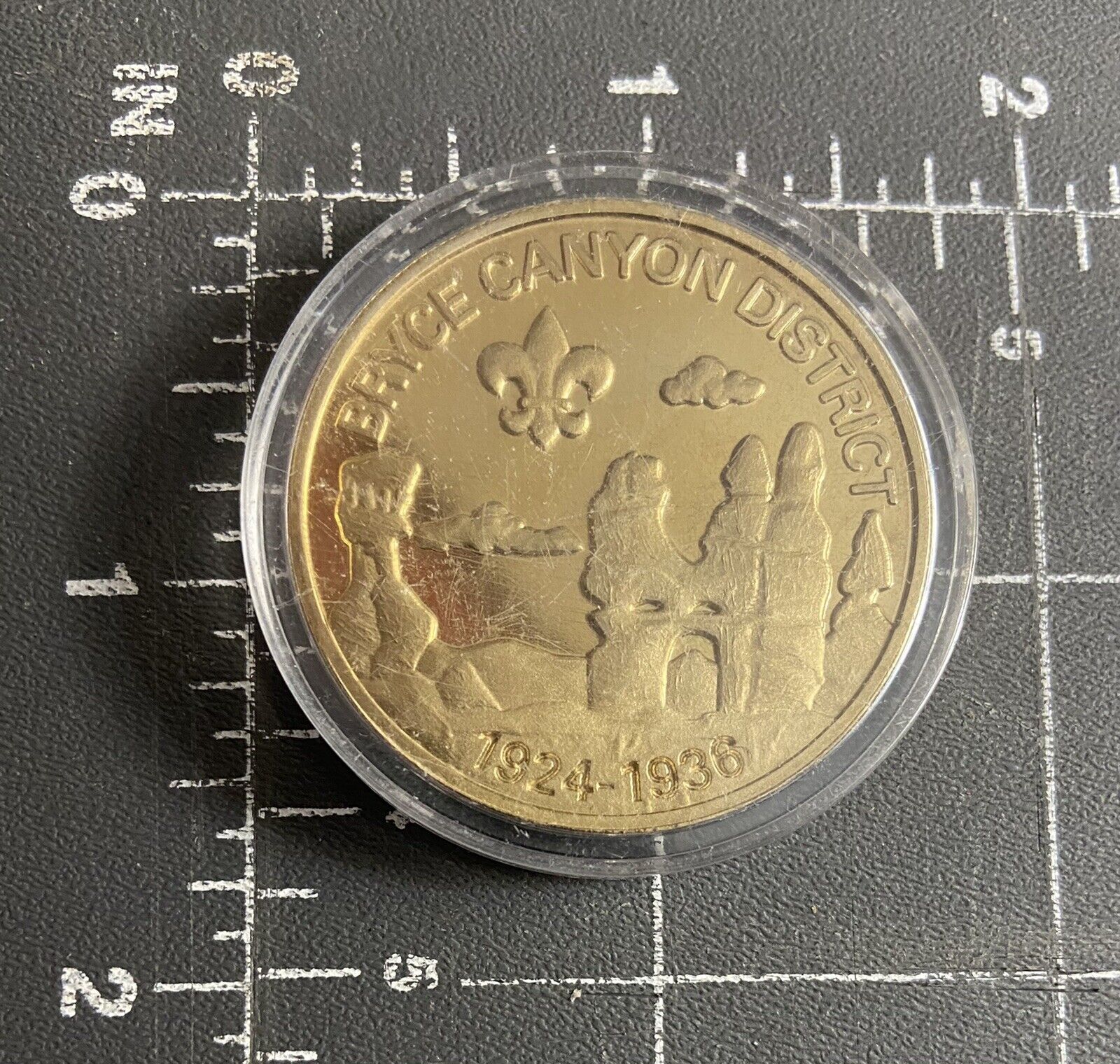 Boy Scouts BSA Utah National Parks Bryce Canyon District Coin Token UNPC 1936 UT