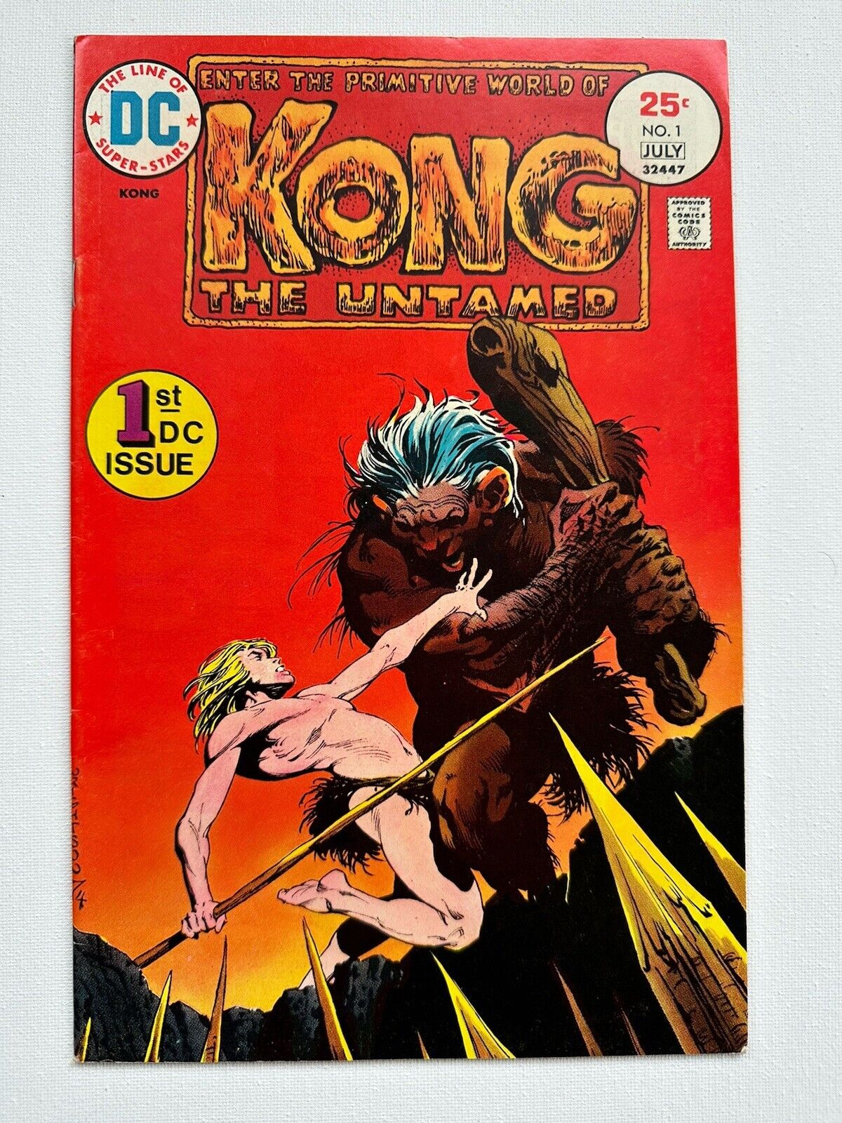 Kong the Untamed 1 VF 8.0 1975 Bronze Age Bernie Wrightson DC Comics 1st Issue