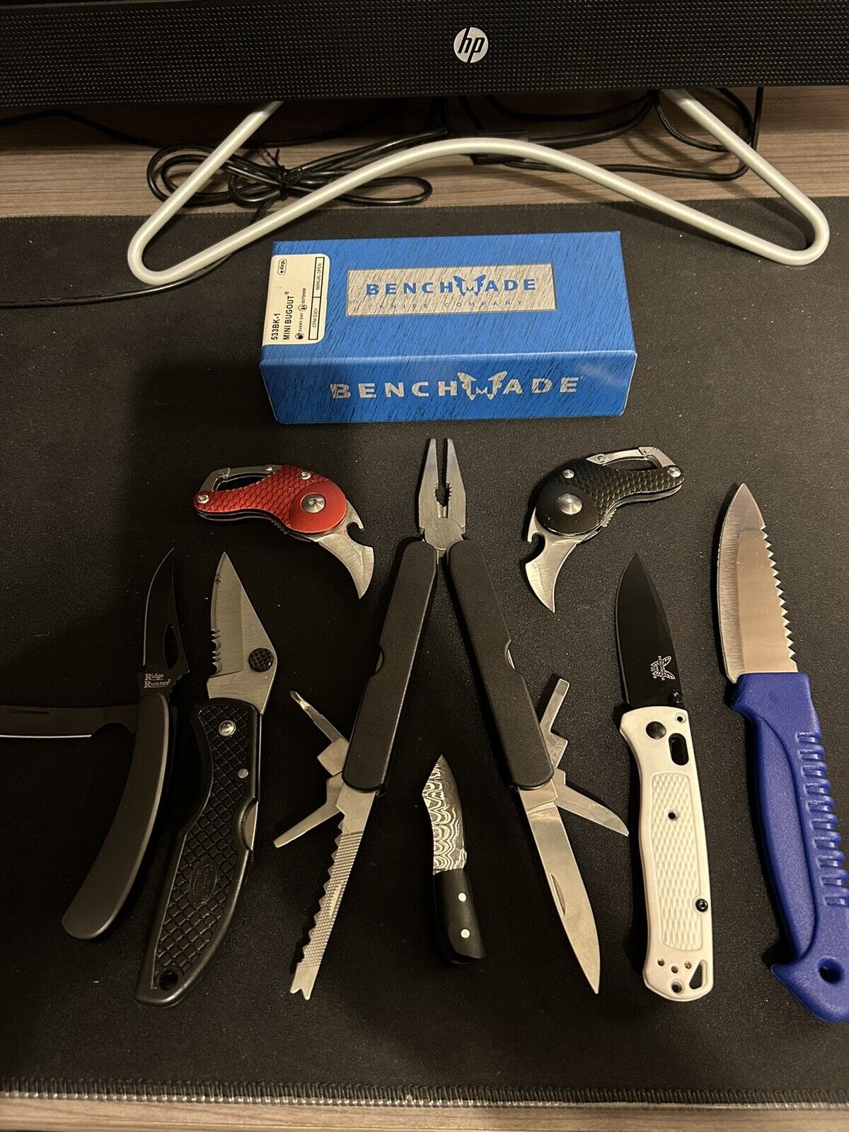 Knife Lot With Benchmade Box