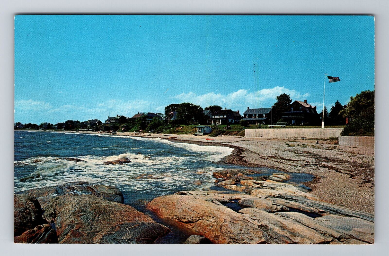 Madison CT-Connecticut, Hartford Beach, Antique Vintage Souvenir Postcard
