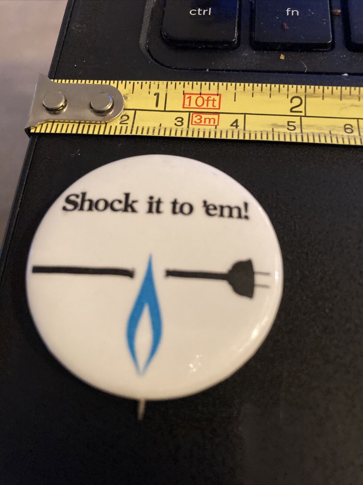 Vintage Pin - Shock it To Em
