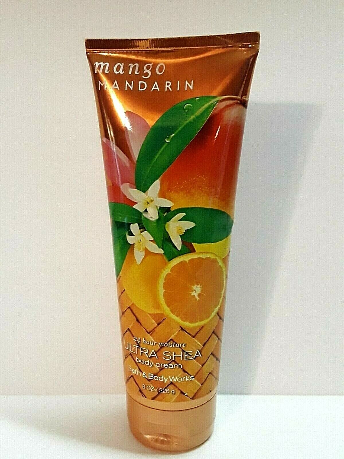 Bath & Body Works Mango Mandarin 24hr Moisture Ultra Shea Cream 8oz Rare