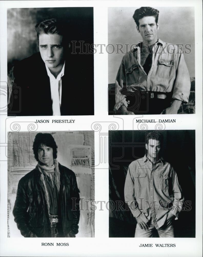 1995 Press Photo Jason Presley, Michael Damian, Ronn Moss and Jamie Walters.
