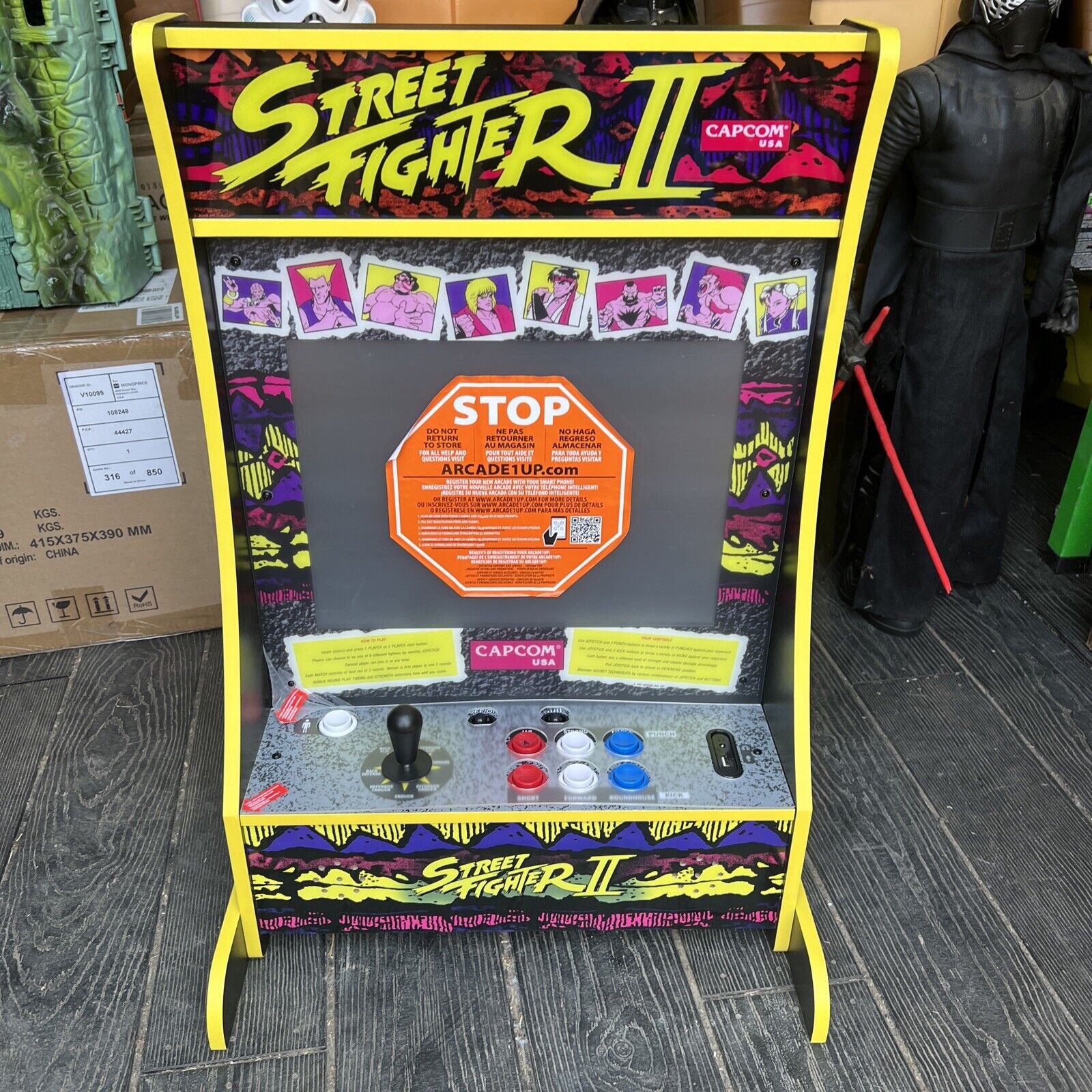 Super Rare Arcade1Up  8-in-1 Street Fighter II Partycade - Excellent Condition