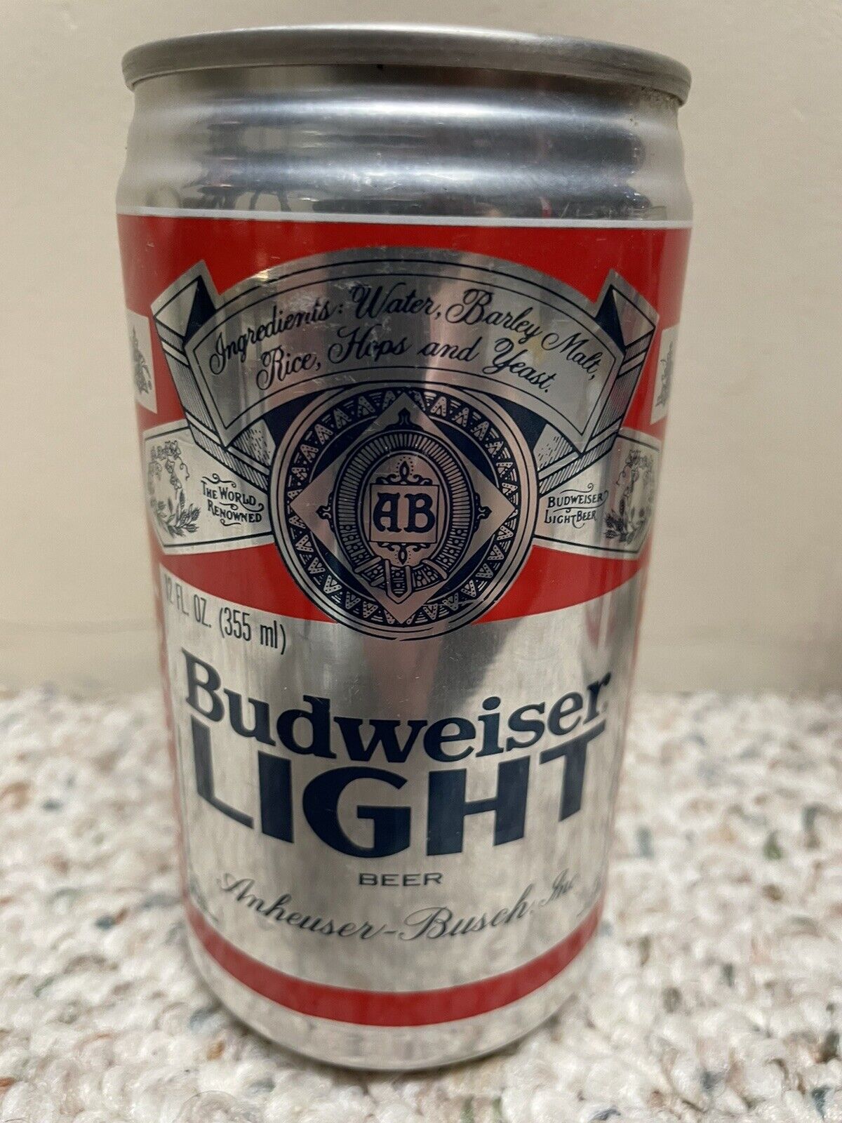 Rare Budweiser Light 1st Edition 1981 Commemorative 12oz Can Collectors Choice