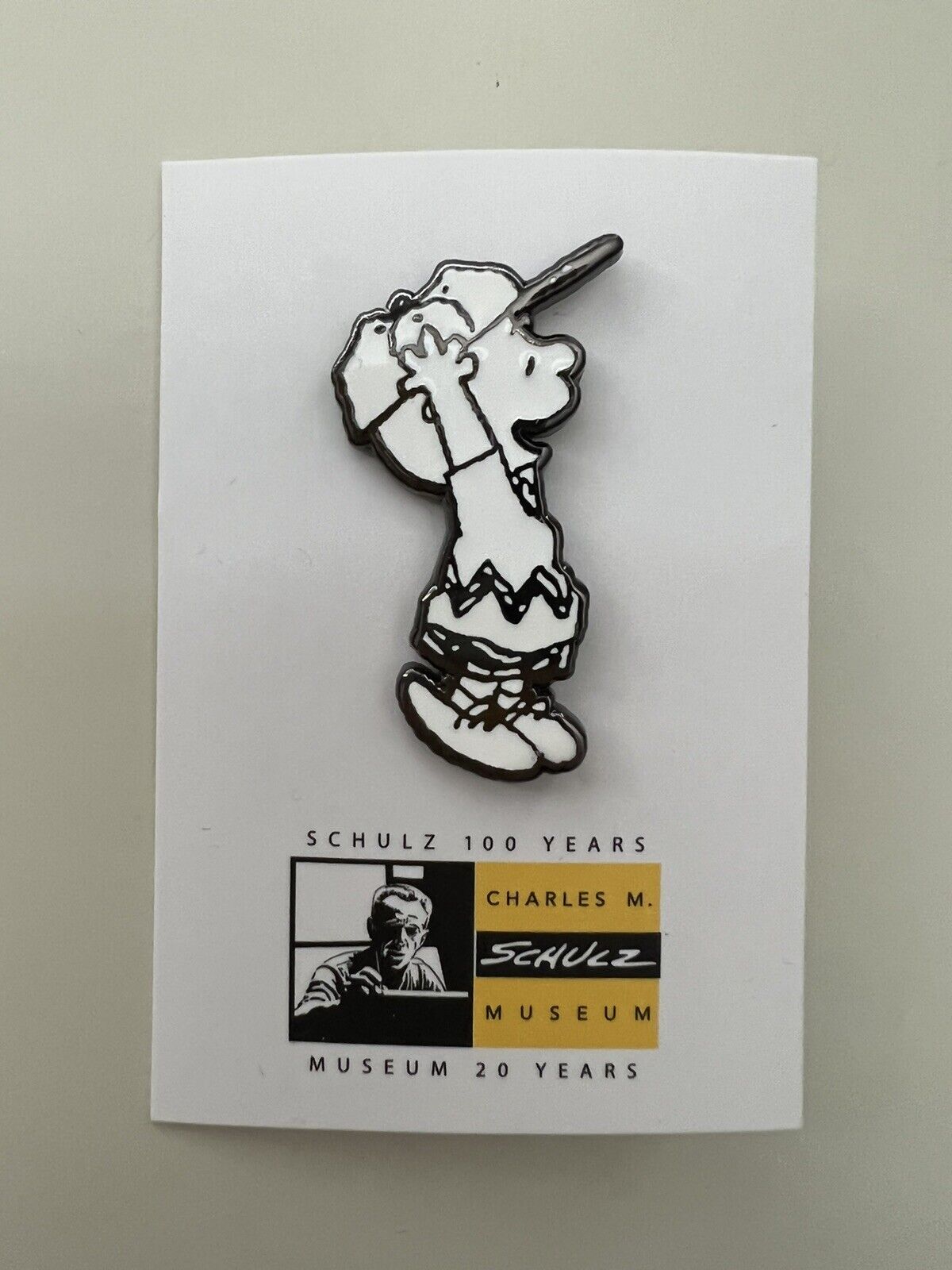 Charles M Schulz Museum Peanuts Charlie Brown Jumping For Joy Pin