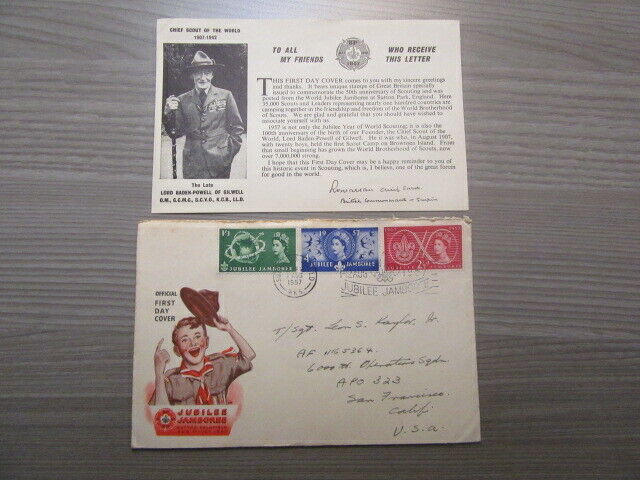 Great Britain 1957 World Jamboree First Day Cover  GH