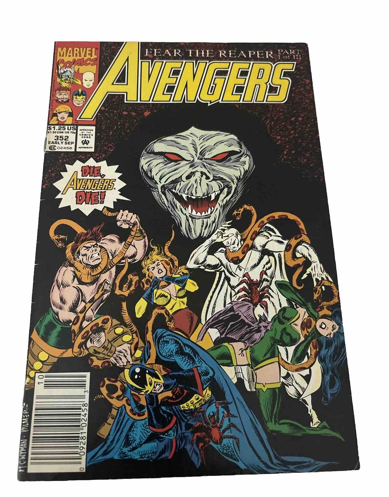 Avengers  #352  MARVEL Comics 1992 Fine Condition (box1)