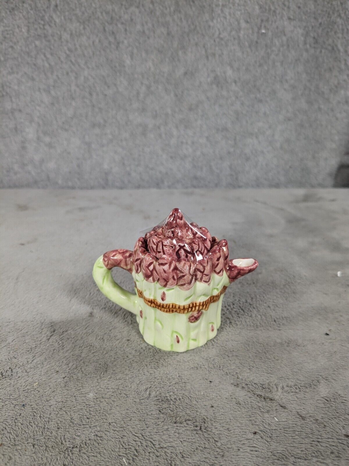 Vintage Collectible Miniature Teapot Asparagus Bundle