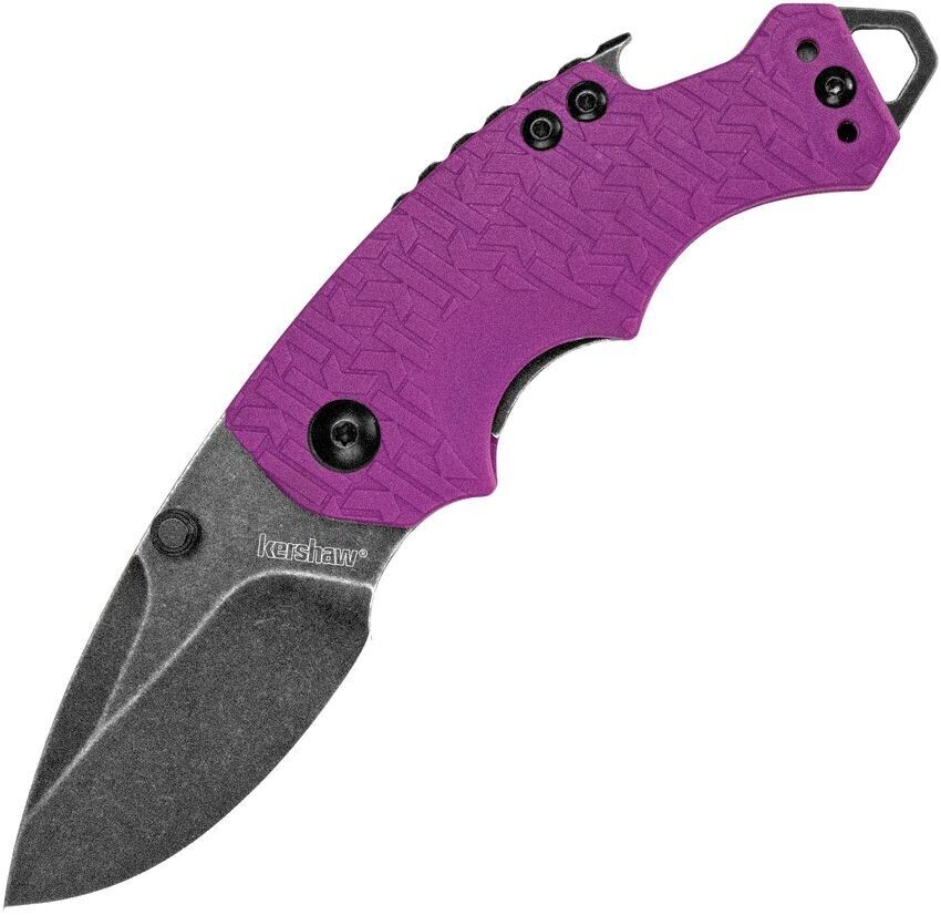 KERSHAW Purple Shuffle 8Cr13MoV Blade Bottle Opener Folding Pocket Knife