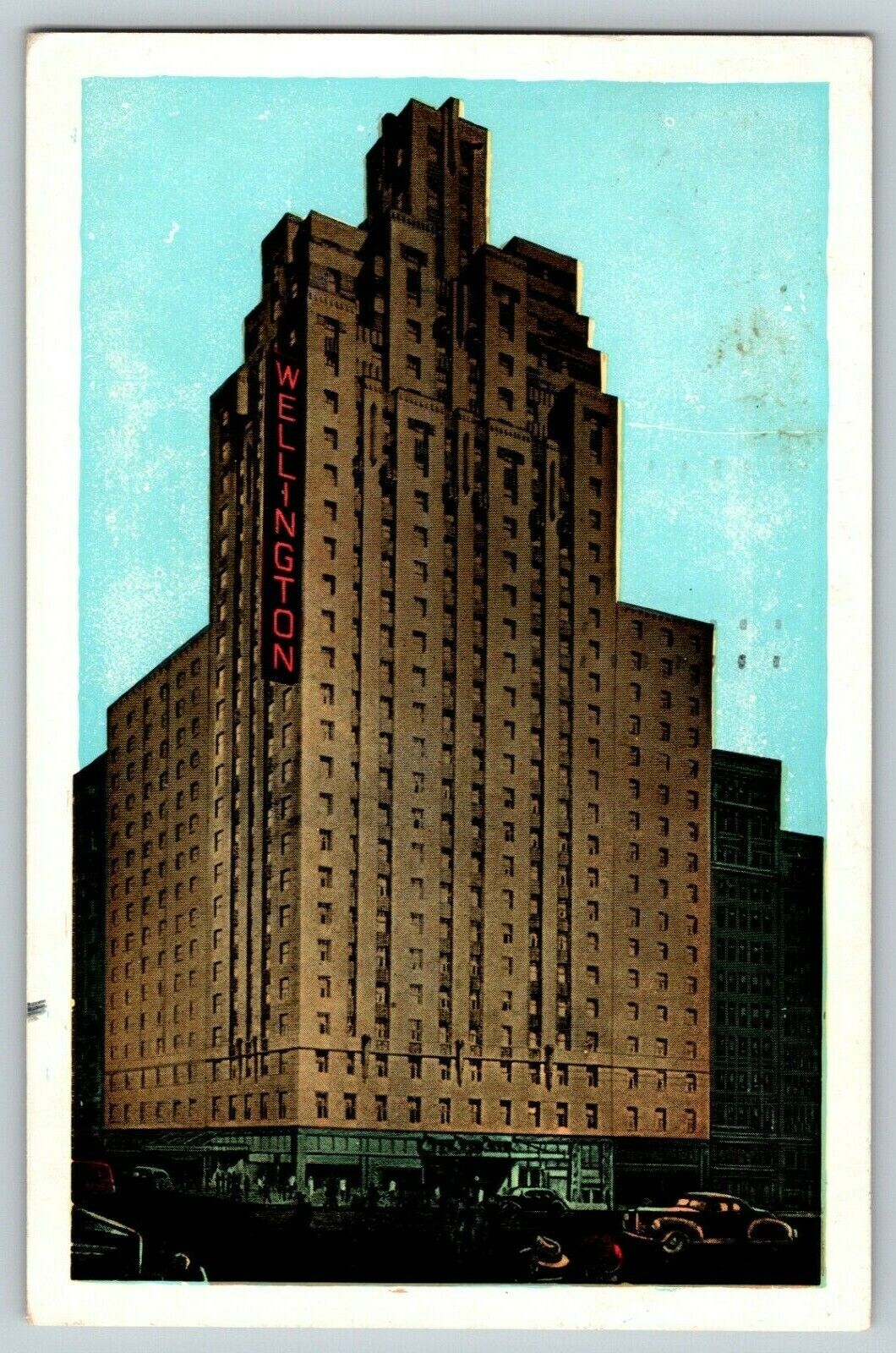 Postcard 1950s Hotel Wellington New York City New York 