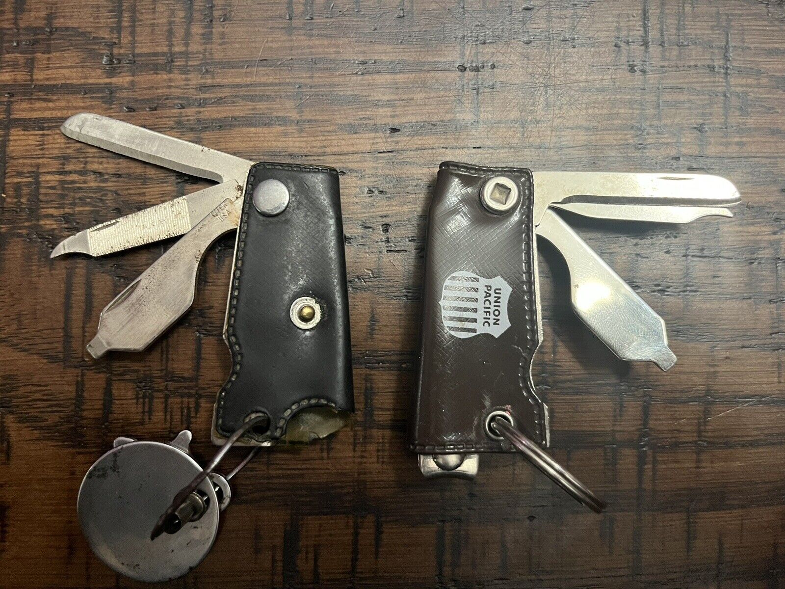 Vintage Basset Knife Multi tool Knife Keychain Knife Lot