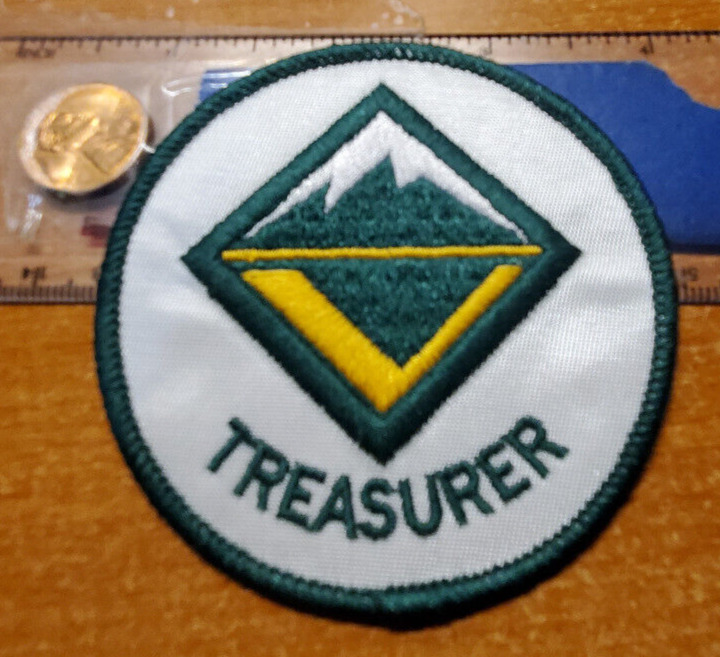 BSA Venturing Crew Treasurer, current issue, Youth Position Patch,