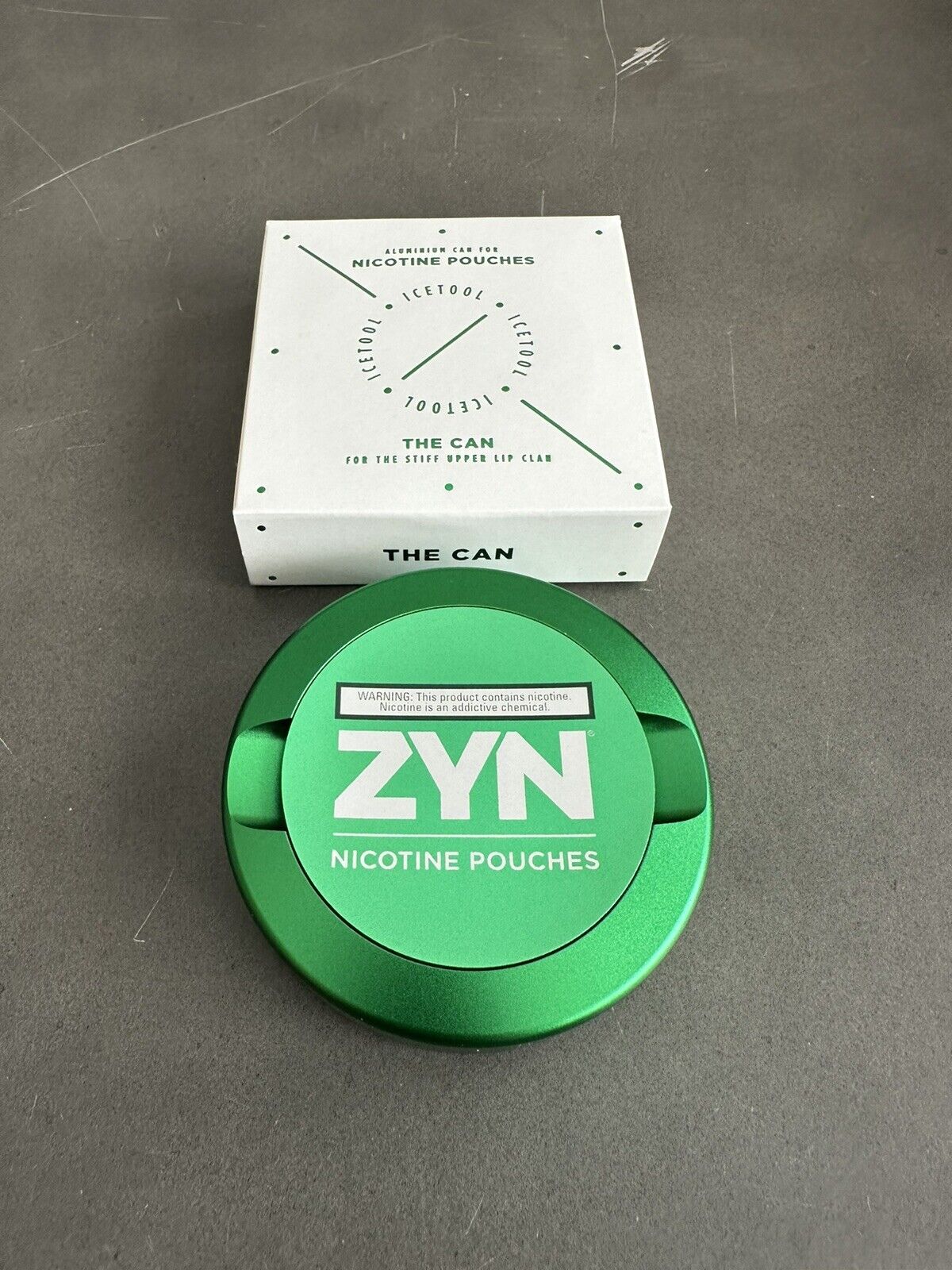 Metal ZYN Can Green BRAND NEW IN BOX AUTHENTIC RARE ICETOOL REWARDS NIB