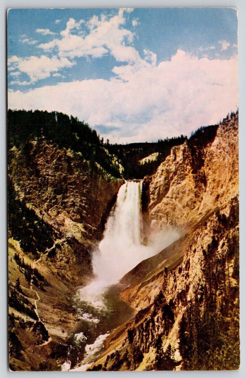 Lower Falls Grand Canyon Yellowstone River Artist Point Postcard UNP VTG Unused